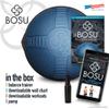 BOSU Nexgen Balance Trainer, Training Equipment, 65 cm Diameter, 300 lb Capacity - Burst-Resistant Stability Exercise Tool w/Non-Slip Base, Includes Hand Pump, Commercial-Grade view 3