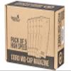 Lancer Tactical Airsoft M4 M16 Series Polymer 130 Round Transparent Window High Speed Mid-Cap Airsoft Magazine- Pack of 5 (Purple 5 Pack) view 3
