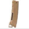 Lancer Tactical Airsoft M4 M16 Series Polymer 130 Round Transparent Window High Speed Mid-Cap Airsoft Magazine- Pack of 5 (TAN 5 Pack) view 2