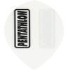 US Darts Pentathlon White Pear Shape Flights - 3 Sets (9 Flights) - 100 Micro Ex-Tough view 1