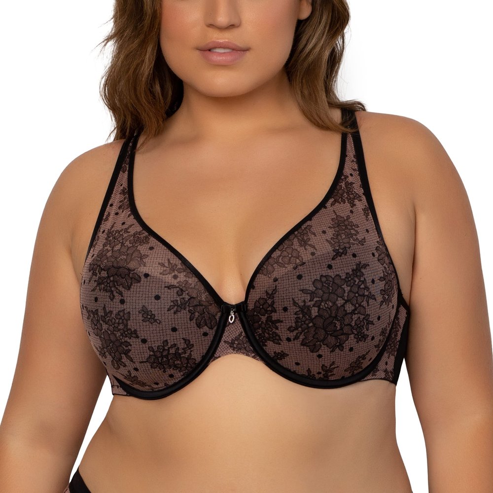 Curvy Couture Curvy Couture Women's Luxe Smoothing Seamless Plus Size Bralette, Chantilly, 42D