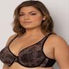 Curvy Couture Curvy Couture Women's Luxe Smoothing Seamless Plus Size Bralette, Chantilly, 42D view 4