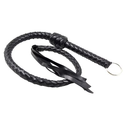 Knight Leather Riding Whip Training Braided Racing Non Slip Handle Rider Equipment Props Riding Crop Outdoor Sports Horse Whip PU Leather Equestrian Non-Slip Elastic Soft Feel