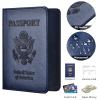 Passport and Vaccine Card Holder Combo, Passport Holder with Vaccine Card Slot, Passport Wallet, Passport Cover, Passport Case, Passport Holder for Women and Men(AB-Dark blue) view 4