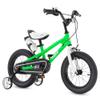 RoyalBaby Boys Girls Kids Bike 12 Inch BMX Freestyle 2 Handle Brakes Toddler Beginner Bicycles with Training Wheels Children Bicycle Green view 1