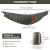Double Hammock Underquilt, HIKERBRO 4 Season Heavy Duty Under Quilt with Tree Straps, Large Hammock Protector for Winter Camping, Backpacking, Hiking view 3