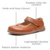 DADAWEN Girl's Classic Mary Jane Flats School Uniform Shoes Dress Shoes Party Wedding Shoes Brown US Size 7 M Toddler view 3