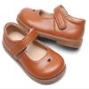 DADAWEN Girl's Classic Mary Jane Flats School Uniform Shoes Dress Shoes Party Wedding Shoes Brown US Size 7 M Toddler view 4