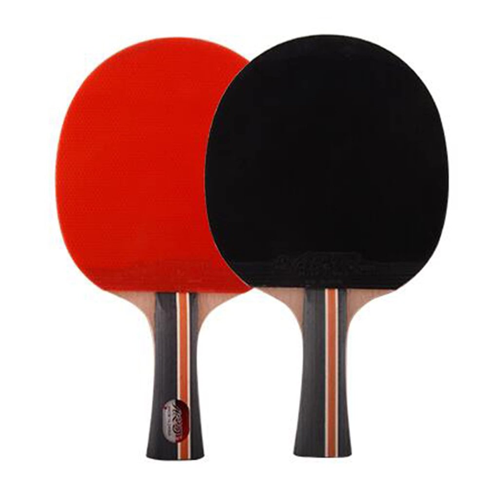 LINGOSHUN Ping Pong Racket,4-Star Beginner Sports Table Tennis Bats for Indoor Outdoor Table Tennis Training School and Sports Club / 2 / Pack/Long Handle