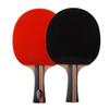 LINGOSHUN Ping Pong Racket,4-Star Beginner Sports Table Tennis Bats for Indoor Outdoor Table Tennis Training School and Sports Club / 2 / Pack/Long Handle view 1