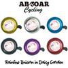 ABSOAR Cycling Bike Bells for Kids Girls Mountain City Road Retro Bike Happy Purple Unicron Magic Pinky Fantasy Dream Adults Kids Girls Boys Men Women, Daisy Unicorn, Silve view 3