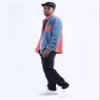 UANEO Mens Shacket Patchwork Long Sleeve Button Down Corduroy Shirts for Men (Orange-XL) view 4