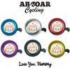 ABSOAR Cycling Bike Bell for Kid Women Men Girls Boys MTB City Retro Road Bike Beach Cruiser Love You Mommy, Love Mom, Red view 3