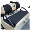 10L0L Golf Cart Front and Back Seat Cover Set for Club Car DS Precedent & Yamaha, Dress Up Your Old Golf Cart Seat - Black + Beige view 4
