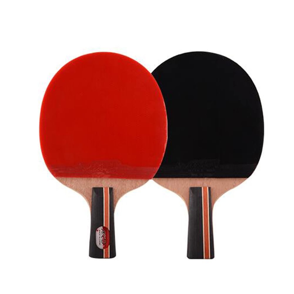 LINGOSHUN Ping Pong Racket,4-Star Beginner Sports Table Tennis Bats for Indoor Outdoor Table Tennis Training School and Sports Club / 2 / Pack/Short Handle
