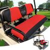 10L0L Golf Cart Front and Back Seat Cover Set for Club Car DS Precedent & Yamaha, Dress Up Your Old Golf Cart Seat - Red and Black view 4