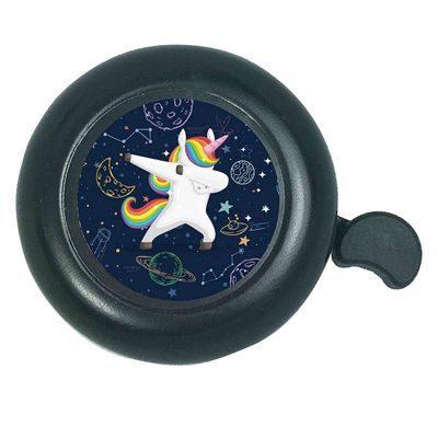 ABSOAR Cycling Space Dance Unicorn Bike Bell for Kids Adults Scooter MTB City Beach Cruiser Road Bike Accessory (Black)
