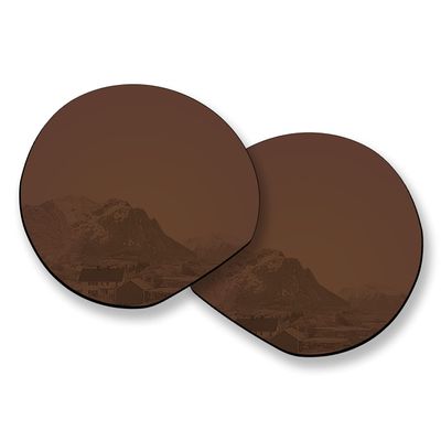 Puzzley Mirror Polarized Replacement Lenses for Oakley Clifden OO9440 Sunglasses - Retro Brown Polarized