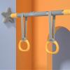 Pull Up Bars Door Chin Up Bar, No Screws Horizontal Bar Fitness Bar Set, Portable Strength Training Equipment with Swing and Gymnastic Ring (Size : 130-160cm) view 2