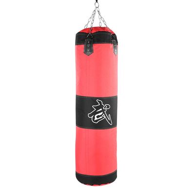 Bnineteenteam Workout Exercise Sandbags, Heavy Duty Fitness Sandbag Empty Sandbags Filler Bag Kick Punching Sand Bag Training Bag for Boxing Karate Punching(100cm-red)