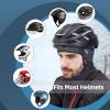 ROCKBROS Skull Cap Helmet Liner Winter Thermal Cycling Caps for Men Women Running Beanies Hat with Glasses Holes Grey view 4