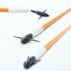 12 Pcs Archery 33Inch (85 cm) Hunting Slingshot Fishing with Arrows Fiberglass Bowfishing Arrow Hunting Arrows with Nock and Safety Slide Outdoor Hunting Shooting Fish Arrows view 3