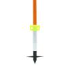 12 Pcs Archery 33Inch (85 cm) Hunting Slingshot Fishing with Arrows Fiberglass Bowfishing Arrow Hunting Arrows with Nock and Safety Slide Outdoor Hunting Shooting Fish Arrows view 4
