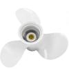 9 7/8x10 1/2 Boat Motor Aluminum Propeller - Compatible with Yamaha Outboard Engines C 20HP 25HP 30HP - Replaces 664-45945-01-EL 664-45945-00-00 - 10 Spline Tooth - Aluminum Outboard Propeller view 1