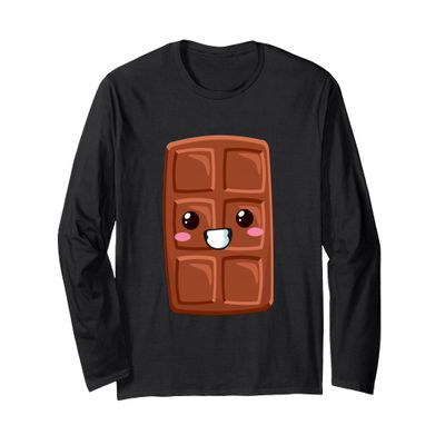 Kawaii Halloween Group Costume Party S'mores Chocolate Bar Long Sleeve T-Shirt