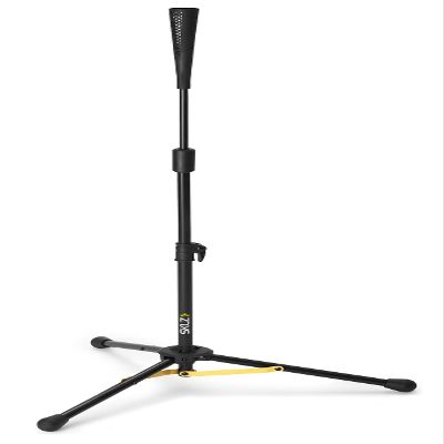 SKLZ Travel Tee Elite Adjustable Folding Baseball and Softball Batting Tee,Black