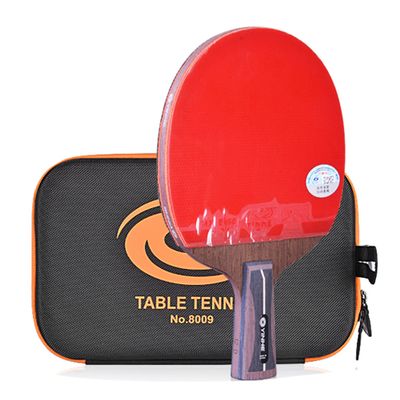 LINGOSHUN Ping Pong Racket Set 12 Star, ITTF Approved Rubber,Professional Table Tennis Bats for Intermediate and Advanced/Single/Short Handle