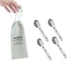 4-in-1 Camping Utensils Hiking Cutlery Set for 4, Portable Stainless Steel Flatware Spoon Fork, Knife & Bottle Opener Combo pack for Picnic Travel, Barbecue, Backpack Outdoor Gear with Carrying Bag view 4