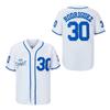 Youth #30 Sandlot Benny The Jet Rodriguez Movie Kids Baseball Jersey Stitched Christmas Summer White Size M view 1