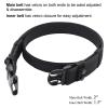 Dotacty Duty Belt Kit for Law Enforcement Police Security Correctional Officer 2" Utility Belt Nylon Tactical EDC Patrol Work Dual Belt Black M view 2