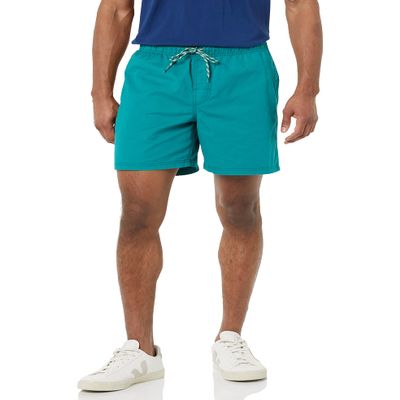 Amazon Essentials Men's 6" Inseam Drawstring Shorts, Teal Blue, X-Small