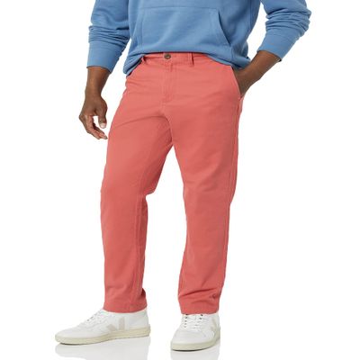 Amazon Essentials Men's Athletic-Fit Chino Pants, Raspberry Red, 29W x 29L