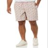 Amazon Essentials Men's 8" Inseam Relaxed-Fit Drawstring Walk Shorts (Available in Plus Size), Dusty Pink Palm Leaf Print, Medium view 1