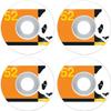 Enjoi Skateboards Box Panda White/Orange Skateboard Wheels - 52mm 99a (Set of 4) view 1