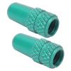 Valve Caps, Professional Design High Reliability Aluminum Cycling Valve Bicycle Bike Tire Caps French Style Dust Covers Valve Covers for Mountain Bikes(Green) view 1