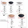 WMugthome 3 Pairs Round Seam Women's Removable Sports Yoga Bra pad, Bikini Top Bra Pads Insert (White,A Cup) view 2