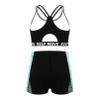winying Kids Girls Two Piece Activewear Padded Bra Top with Boxer Shorts Slim Fit Tracksuit for Yoga Workout Blue 6 Years view 2