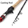 1.8M Slow-Speed Ul Power Telescopic Fishing Rod with Wooden Handle and Rotating Cast Rod Bait Weight 1-7g Line 3-6lb Travel Rod, Special Fishing Rod for Small Fish ZYHYD view 2