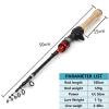 1.8M Slow-Speed Ul Power Telescopic Fishing Rod with Wooden Handle and Rotating Cast Rod Bait Weight 1-7g Line 3-6lb Travel Rod, Special Fishing Rod for Small Fish ZYHYD view 3