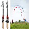1.8M Slow-Speed Ul Power Telescopic Fishing Rod with Wooden Handle and Rotating Cast Rod Bait Weight 1-7g Line 3-6lb Travel Rod, Special Fishing Rod for Small Fish ZYHYD view 4