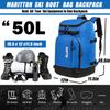 MARITTON Ski Boot Bag - Boot Travel Backpack for Snowboard & Ski Boots, Helmet, Goggles, Gloves & Accessories (Blue) view 3