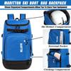 MARITTON Ski Boot Bag - Boot Travel Backpack for Snowboard & Ski Boots, Helmet, Goggles, Gloves & Accessories (Blue) view 4