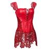 UIWFJEH Lingerie For Women Sexy Women Body Shaper Gothic Sexy Lingerie Slimming Waist Trainer Latex Bodysuit Corset Shapewear Tu view 3