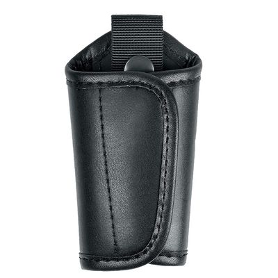 Black Plain Silent Key Holder for Duty Belt Durable Law Enforcement Police Tactical Silent Key Keeper Pouch (Black Plain Artificial Leather)