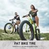 Hycline Fat Bike Replacement Tire: 26x4.0 Inch Puncture Resistant Folding MTB Bicycle Tires, All Terrain High-Density Bike Tires with Street or Trail Riding-Black view 2