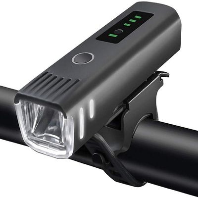 SMSOM Bike Lights, USB Rechargeable Bicycle Lights, Super Bright LED Bike Lights for Night Riding, IPX5 Waterproof, Easy to Install for Men Women Kids Road Mountain Cycling (Black)